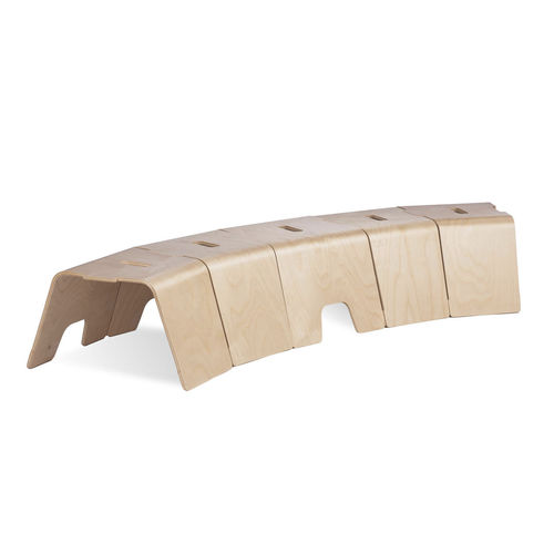 Panca contemporanea - Moose - Tarmeko LPD - in legno / senza schienale / senza braccioli