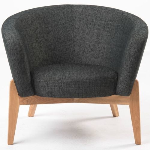 Poltrona contemporanea - Curve - Tarmeko LPD - in tessuto / in pelle / in legno