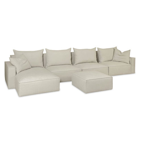 Divano modulare - Cozy - Tarmeko LPD - contemporaneo / in tessuto / in pelle