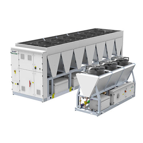 Gruppo refrigeratore a condensazione ad aria - TURBOCHILL™  - Airedale International Air Conditioning - a pavimento / free cooling / per cella frigorifera
