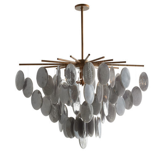 Lampadario contemporaneo - TIFFANY - Arteriors Home - in vetro / in acciaio / a cascata