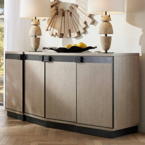 Credenza contemporanea - CYRUS - Arteriors Home - in rovere / in ferro / con ante battenti