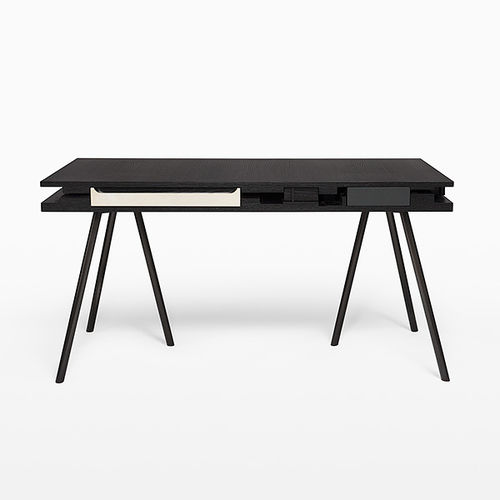 Scrivania contemporanea - CARBON - CASTE - in rovere / in teak / in acciaio