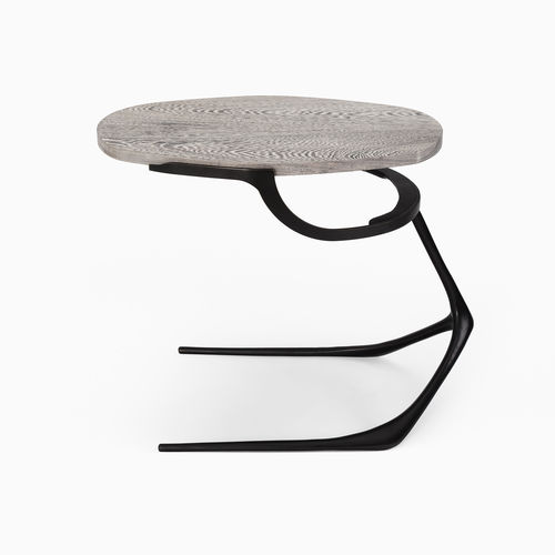 Tavolo d'appoggio contemporaneo - WISHBONE  - CASTE - in rovere / in noce / in bronzo