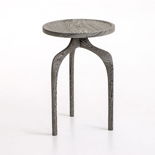 Tavolo d'appoggio design organico - POWELL - CASTE - in noce / in wengé / in rovere bianco