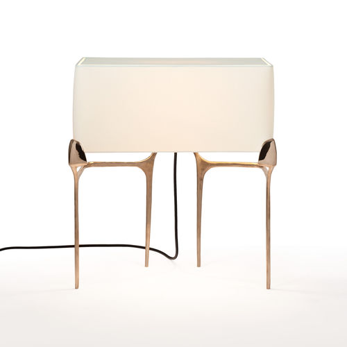 Lampada da tavolo - CASTE - di carta / in bronzo / contemporanea