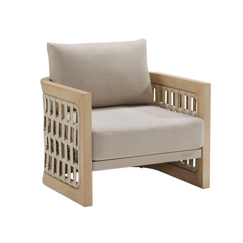 Poltrona contemporanea - RIVA - Higold - in Sunbrella® / in teak / con cuscino rimovibile