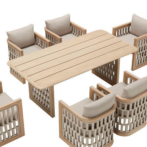 Tavolo da pranzo contemporaneo - RIVA - Higold - in teak / con supporto in legno / rettangolare