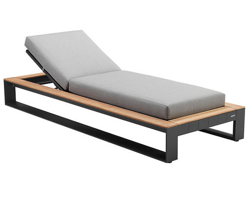 Lettino prendisole contemporaneo - CAMBUSA - Higold - in Sunbrella® / in alluminio / con schienale regolabile