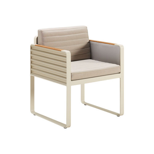 Sedia da pranzo contemporanea - AIRPORT - Higold - da esterno / in Sunbrella® / in teak