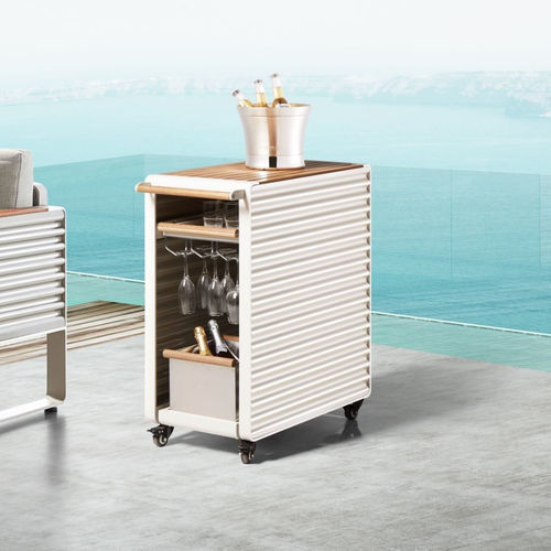 Carrello per bibite - AIRPORT - Higold - da giardino / in alluminio / in teak