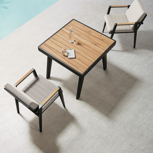 Sedia da pranzo contemporanea - EMOTI - Higold - da esterno / in tessuto / con supporto in alluminio