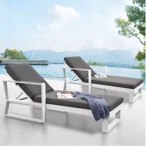 Lettino prendisole contemporaneo - EXEE - Higold - in Sunbrella® / in metallo / per hotel