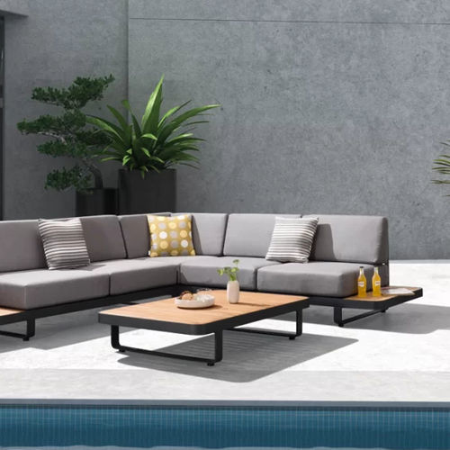 Tavolino basso contemporaneo - NEW POLO - Higold - in legno / con supporto in metallo / rettangolare