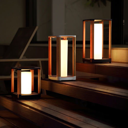 Lanterna contemporanea - AURORA - Higold - in metallo / in teak / LED