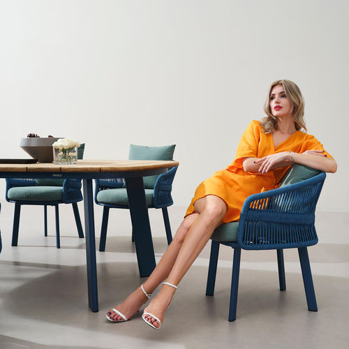 Sedia da pranzo contemporanea - AIO - Higold - da esterno / in Sunbrella® / con supporto in alluminio