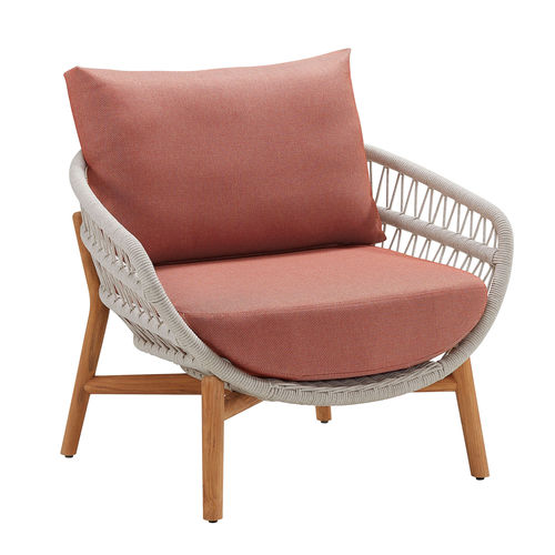 Poltrona contemporanea - VASCA - Higold - in Sunbrella® / in alluminio / in corda
