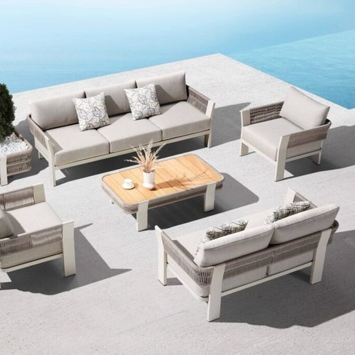 Divano contemporaneo - BORROMEO - Higold - in Sunbrella® / con braccioli / con cuscino rimovibile