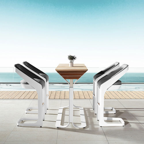 Sedia alta contemporanea - ONDA - Higold - da esterno / in Sunbrella® / con supporto in alluminio