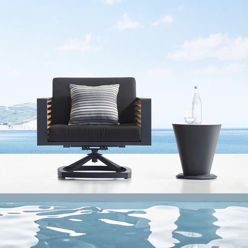 Poltrona contemporanea - NEW YORK - Higold - in Sunbrella® / in teak / in alluminio