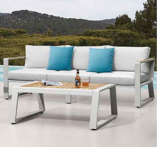 Divano contemporaneo - EXEE PRO - Higold - da esterno / in Sunbrella® / con braccioli