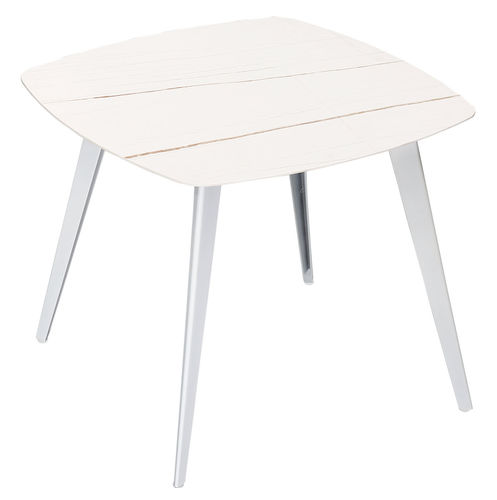Tavolo da pranzo contemporaneo - HESTIA - Higold - in ceramica / con supporto in alluminio / quadrato