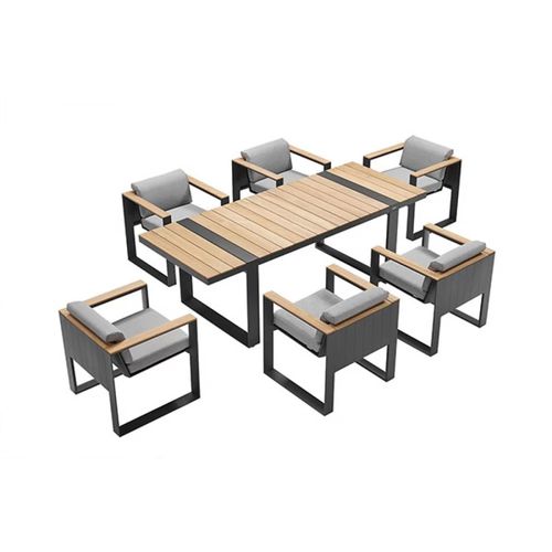 Set tavolo e sedia contemporaneo - CAMBUSA - Higold - da esterno / in Sunbrella® / in teak