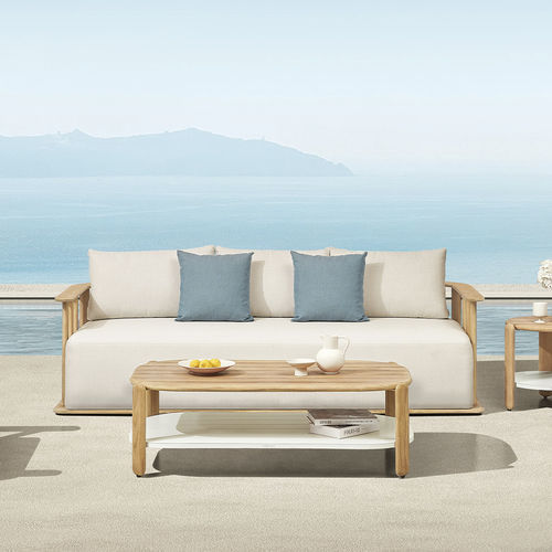 Divano contemporaneo - PALLISAD - Higold - da esterno / in Sunbrella® / con braccioli