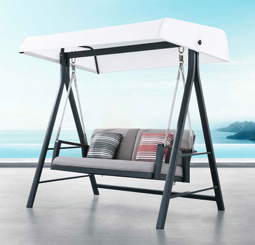 Dondolo da giardino in Sunbrella® - EMOTI - Higold - in alluminio / autoportante / con cuscino rimovibile