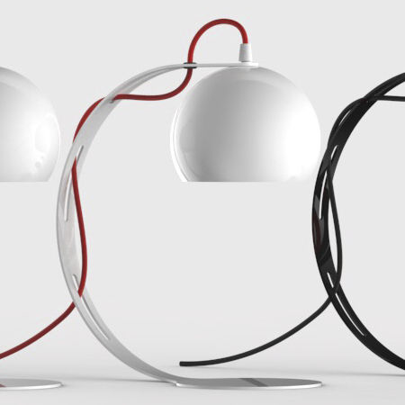 Lampada da tavolo - HALLEY - Luxcambra - in metallo / design originale / con cavo