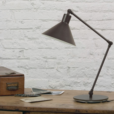 Lampada da tavolo - CAPUCHINA S - Luxcambra - in nichel / contemporanea / con cavo