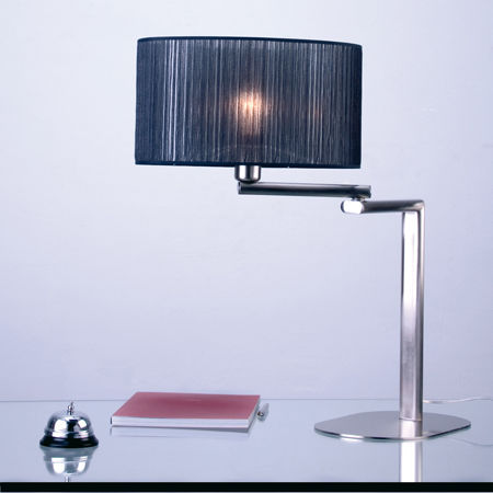 Lampada da tavolo - HOTEL S - Luxcambra - in nichel / in tessuto / contemporanea