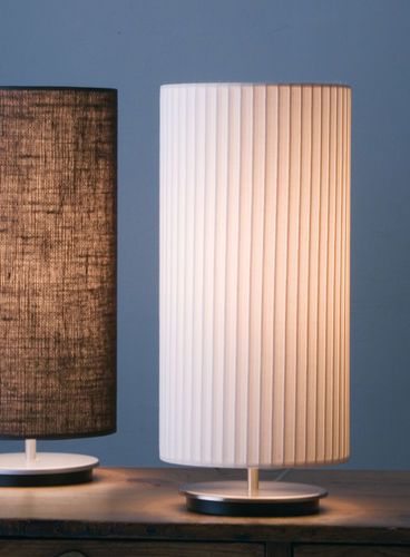 Lampada da tavolo - TUB S - Luxcambra - in cotone / contemporanea / con cavo