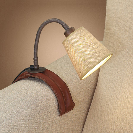 Lampada da tavolo - SOFA - Luxcambra - in cotone / in pelle / contemporanea