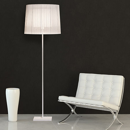 Lampada da terra - INDIANA P - Luxcambra - in tessuto / contemporanea / con cavo