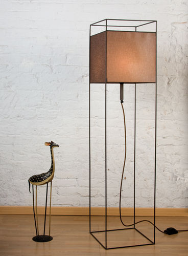 Lampada da terra - BABEL P - Luxcambra - in tessuto / contemporanea / con cavo