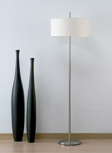 Lampada da terra - NAUTIC P - Luxcambra - in nichel / in cotone / contemporanea