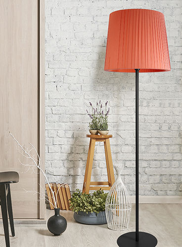 Lampada da terra - TOSCANA P - Luxcambra - in cromo / in tessuto / contemporanea