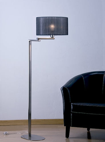 Lampada da terra - HOTEL P - Luxcambra - in nichel / in tessuto / contemporanea