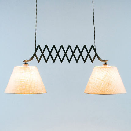 Lampada a sospensione - LONDON C - Luxcambra - in cotone / contemporanea / con cavo