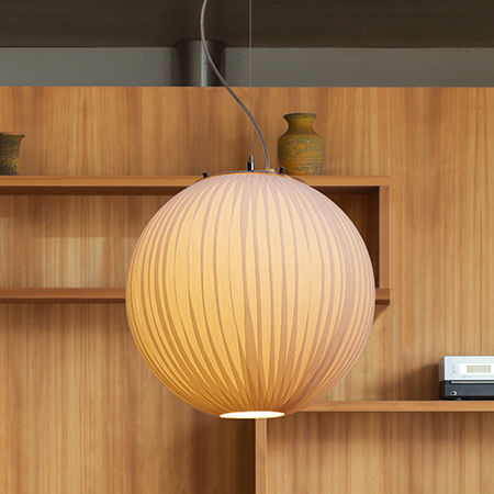 Lampada a sospensione - SATURN C - Luxcambra - in tessuto / contemporanea / con cavo