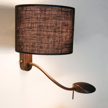 Applique contemporanea - ROOM DOBLE - Luxcambra - da interno / in nichel / in cotone
