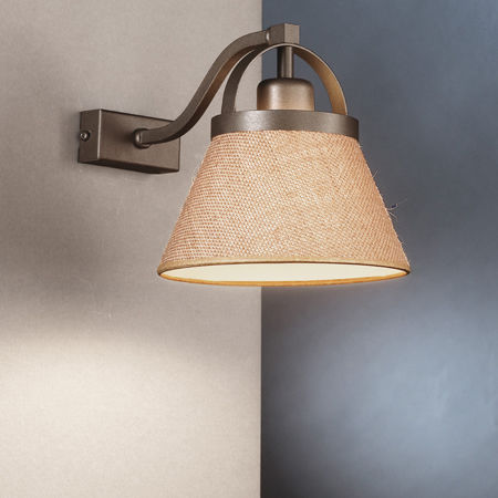 Applique contemporanea - RUSTIC 28 - Luxcambra - da interno / in cotone / conica