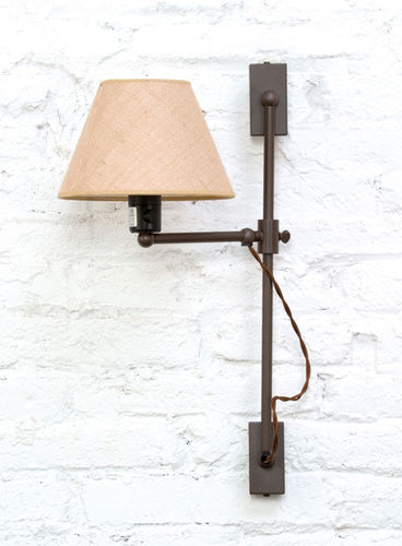 Applique contemporanea - LONDON CROSS A - Luxcambra - da interno / in cotone / conica