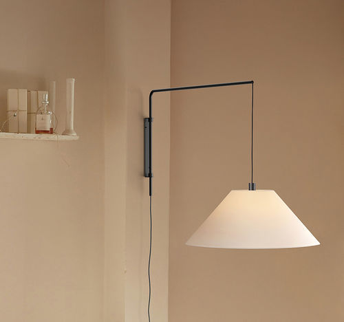 Applique contemporanea - CLASICA A ARCO - Luxcambra - da interno / in cartone / in legno