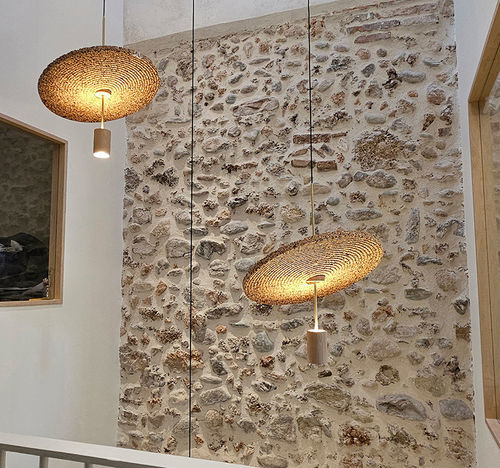 Lampada galleggiante - CALMA - Luxcambra - in sughero / contemporanea / con cavo