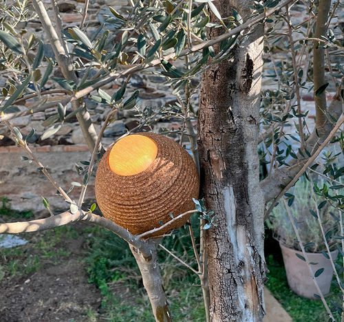 Lampada portatile - TERRA - Luxcambra - da tavolo / in PMMA / in sughero