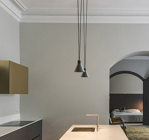 Lampada a sospensione - CAPUCHINA C - Luxcambra - in metallo / in oro / contemporanea