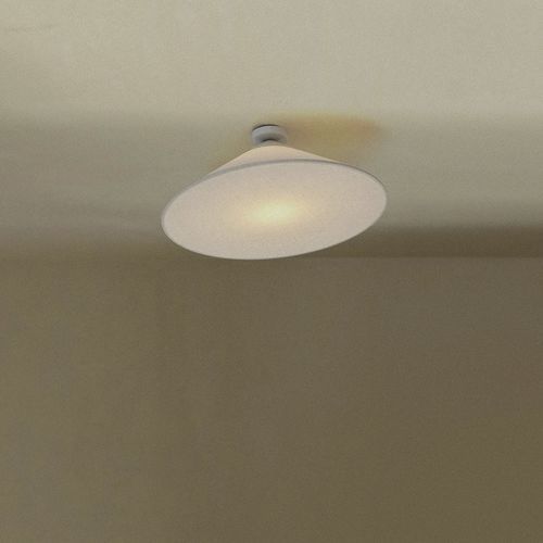 Plafoniera circolare - CIM PL - Luxcambra - in cotone / LED / da interno