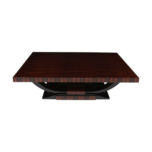 Tavolino basso Art Deco - CT024 - Cygal Art Deco GmbH & Co. KG - in ebano di macassar / in legno con vernice di protezione brillante / con supporto in ebano di macassar
